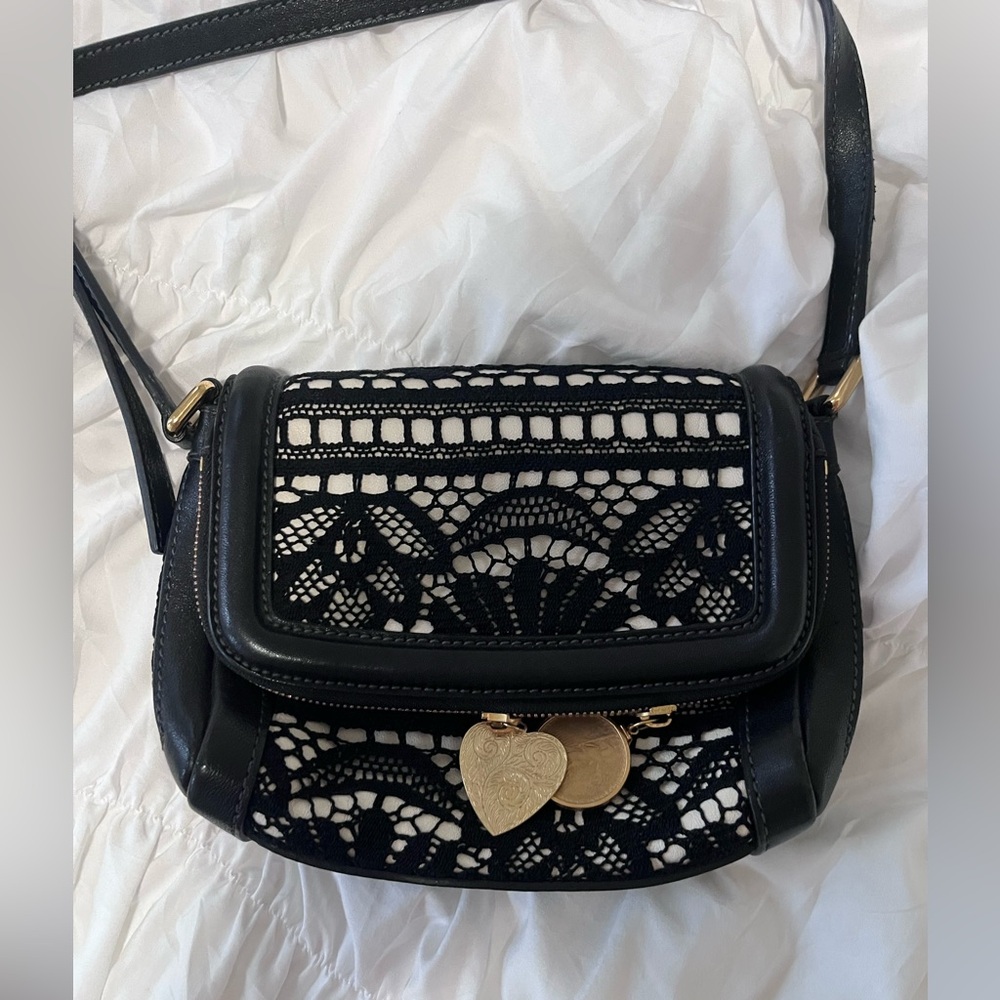 vintage dolce and gabbana lace shoulder bag